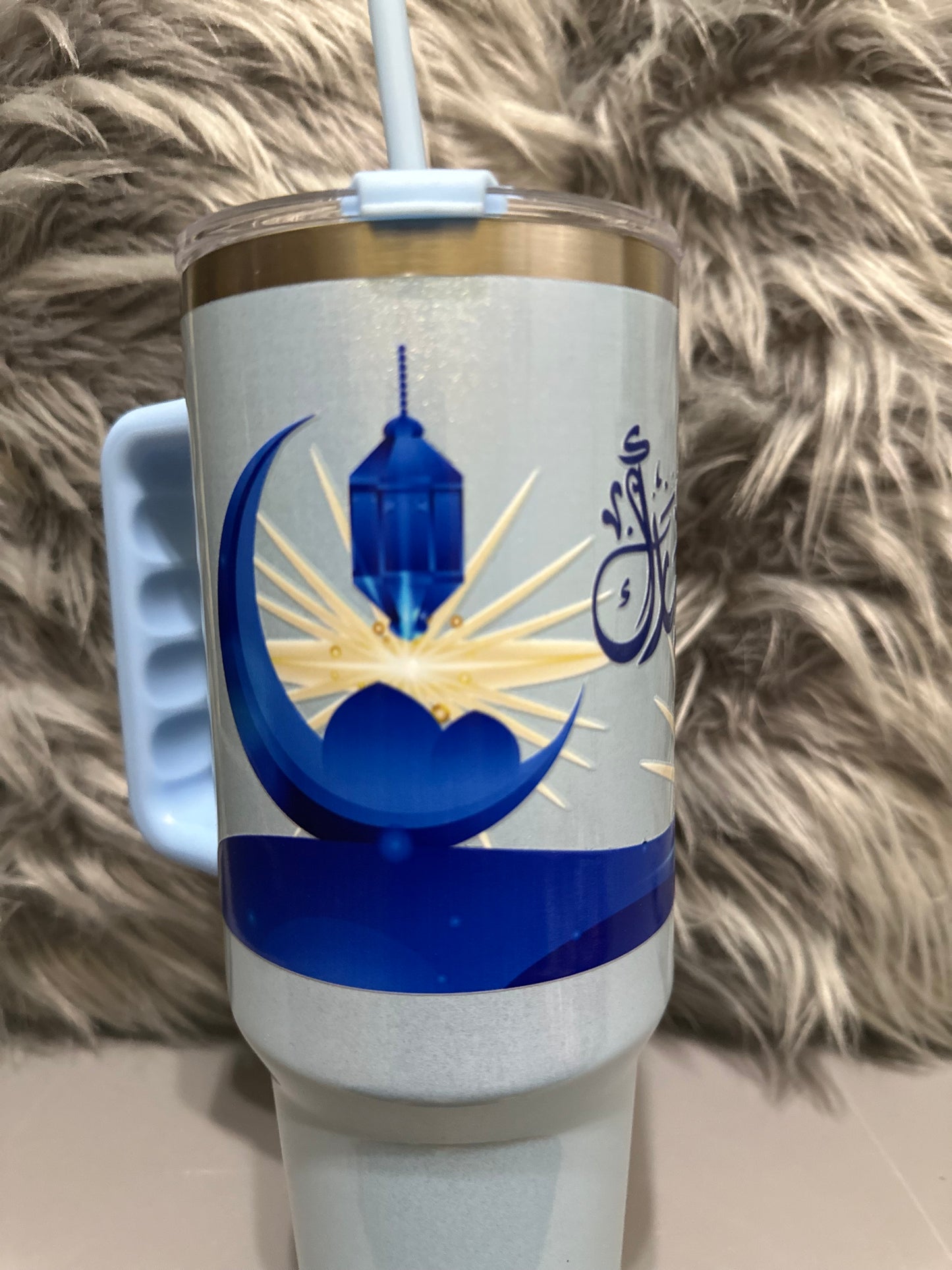 Eid Mubarak 40oz stainless steel tumbler