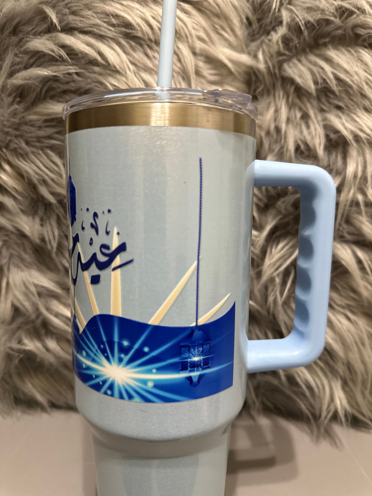 Eid Mubarak 40oz stainless steel tumbler