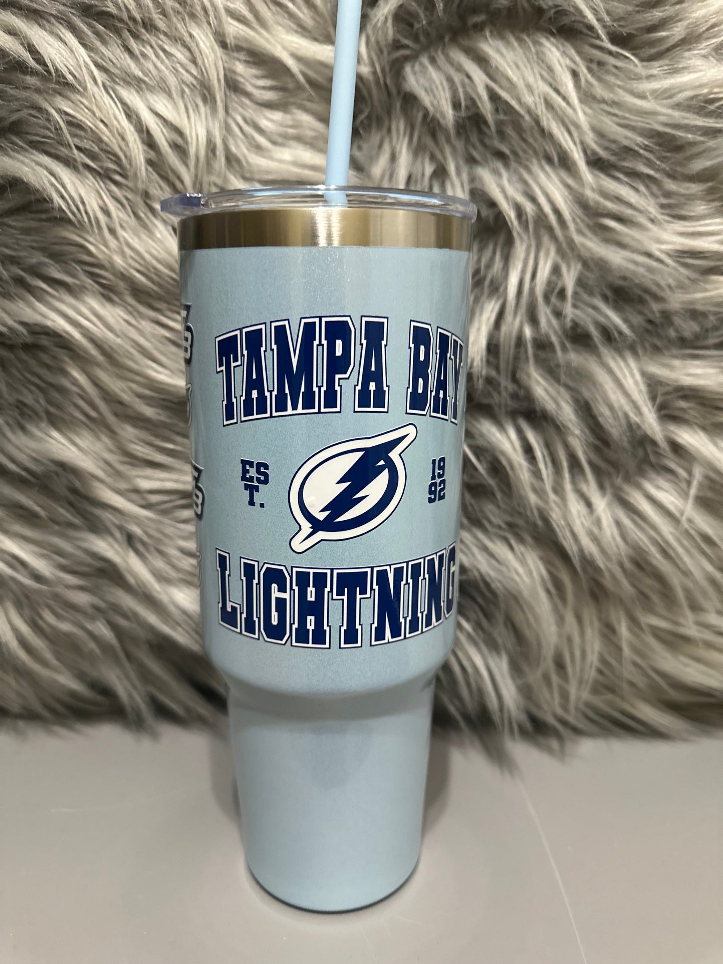 Customized Tampa Bay Lightning 40oz stainless steel tumbler