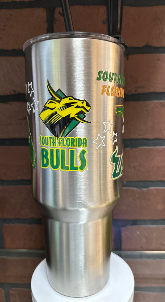 Customized USF 40oz stainless steel tumbler