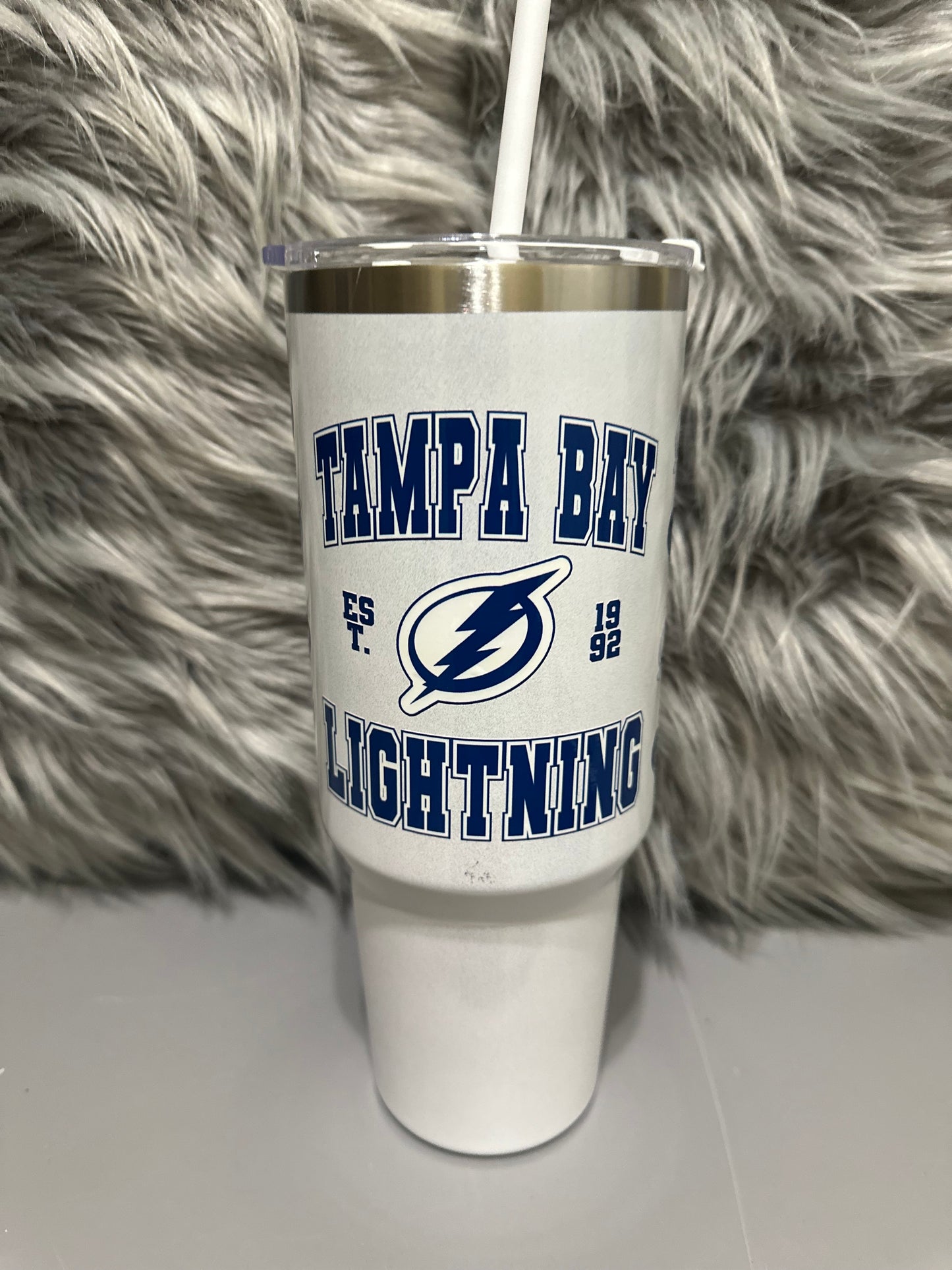 Customized Tampa Bay Lightning 40oz stainless steel tumbler