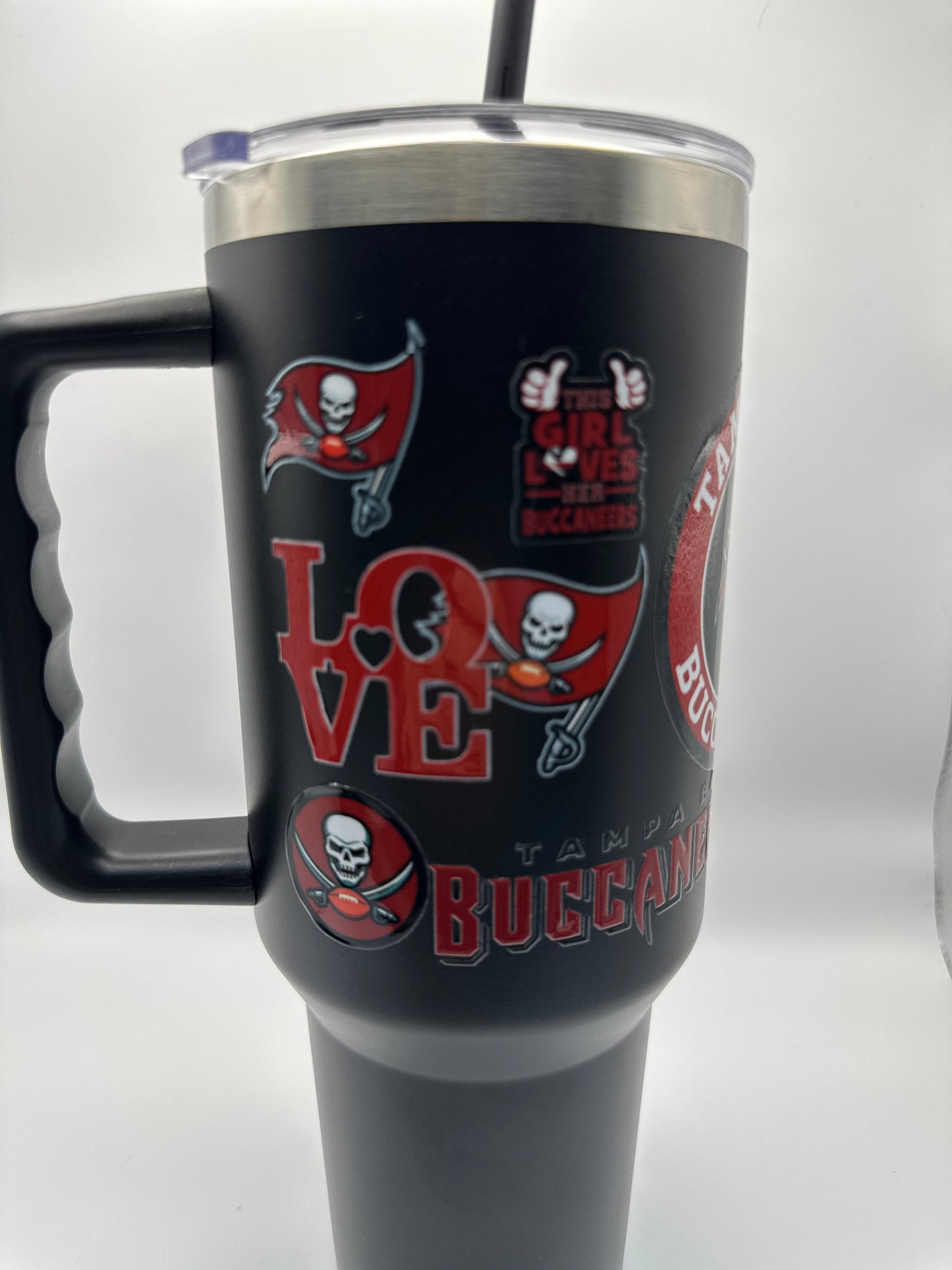 Customized Buccaneers 40oz stainless steel tumbler