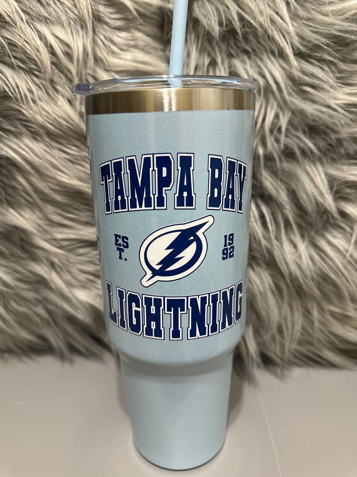 Customized Tampa Bay Lightning 40oz stainless steel tumbler