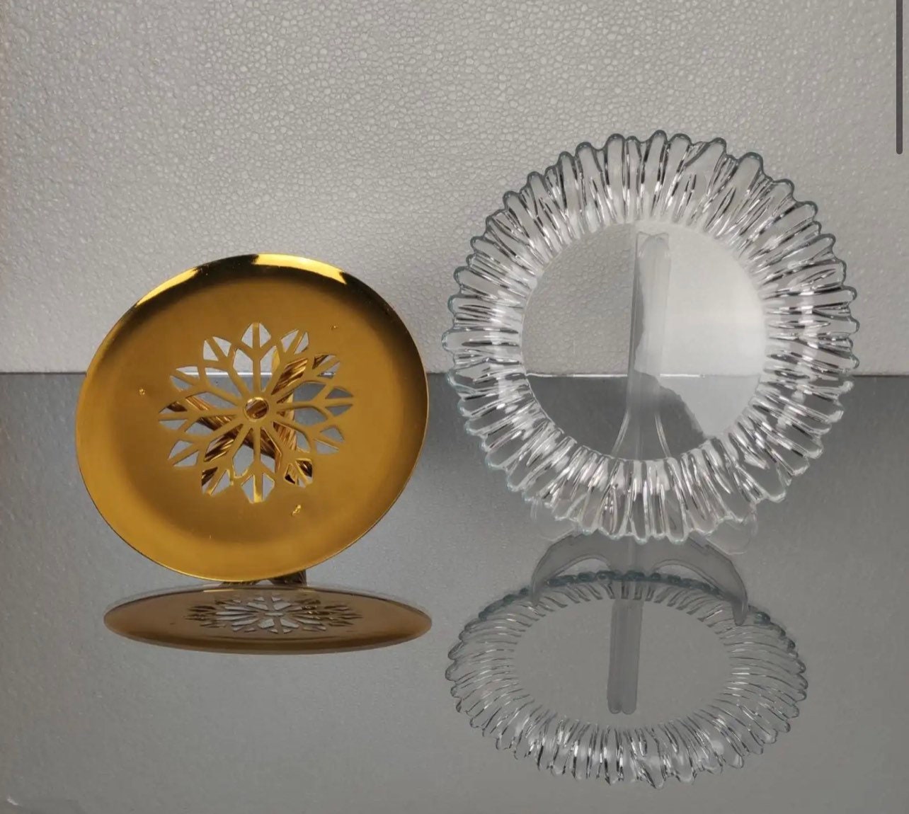 Yaren Round Cookie Serving Stand With Glass Plate