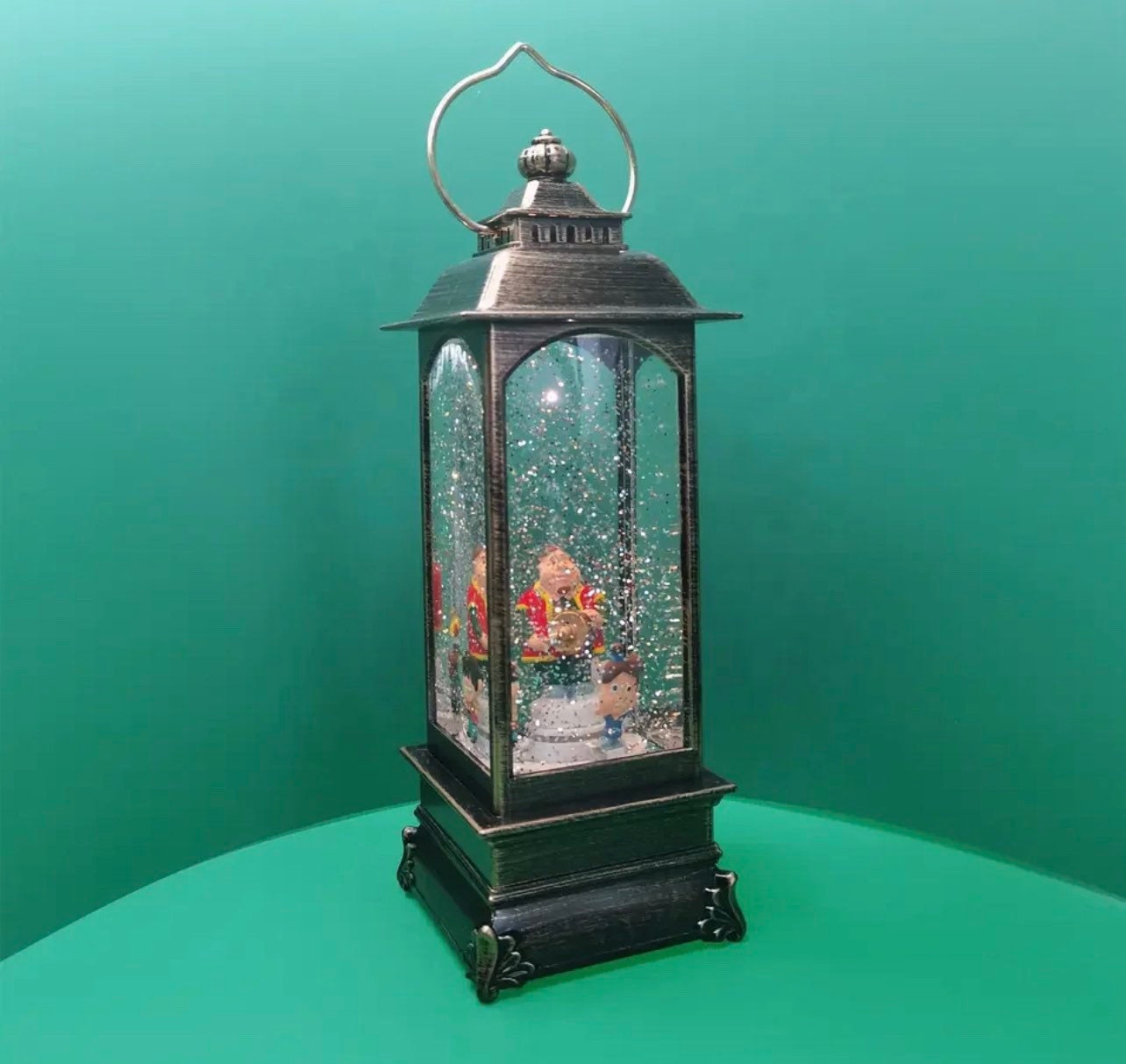 Ramadan Water LanternsMusic + Led light + Rotate + Liquid inside