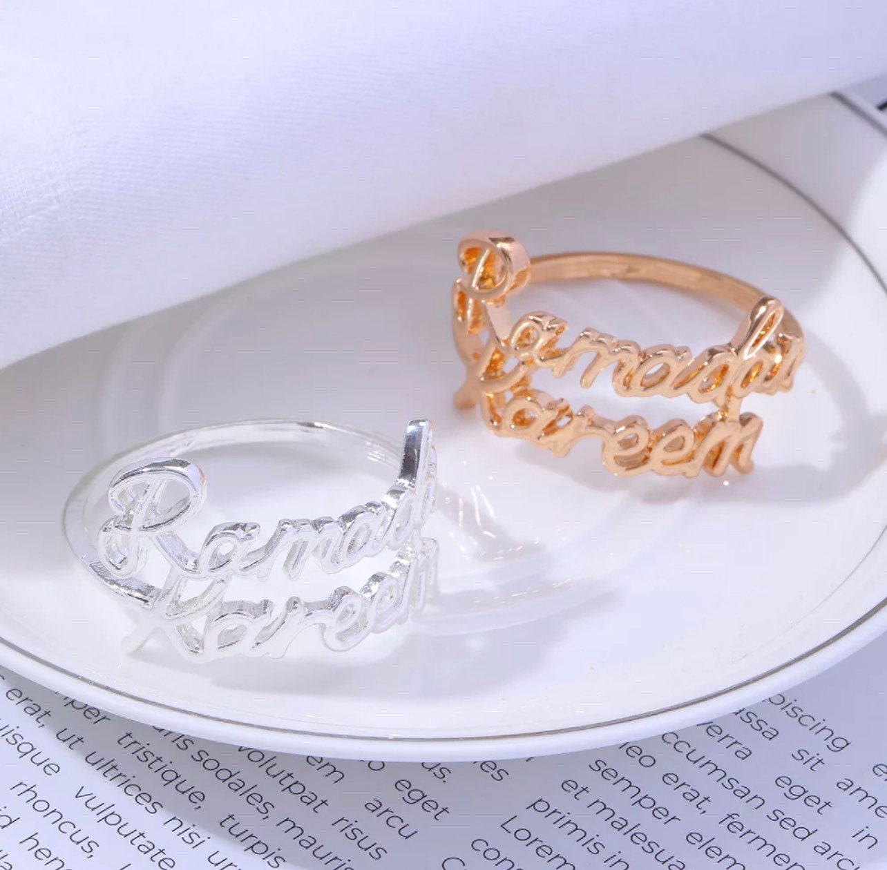 Ramadan Kareem Metal Gold Or Silver Napkin Ring