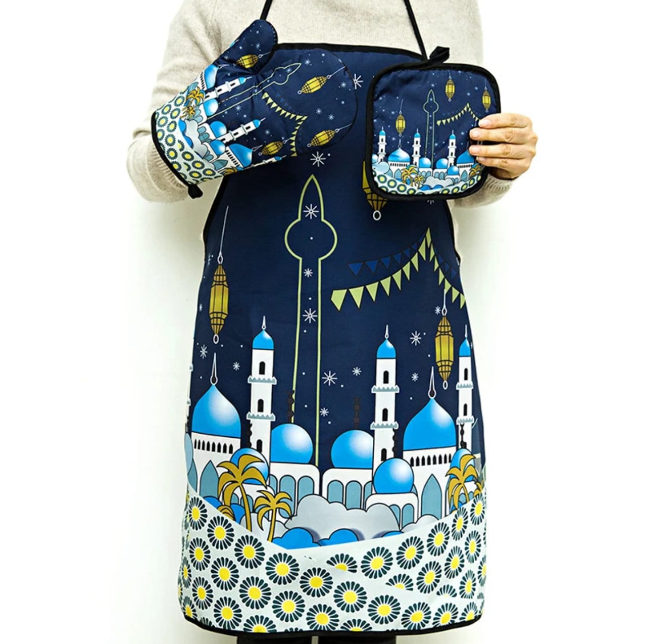 Ramadan & Eid Mubarak 3 Piece Apron Set